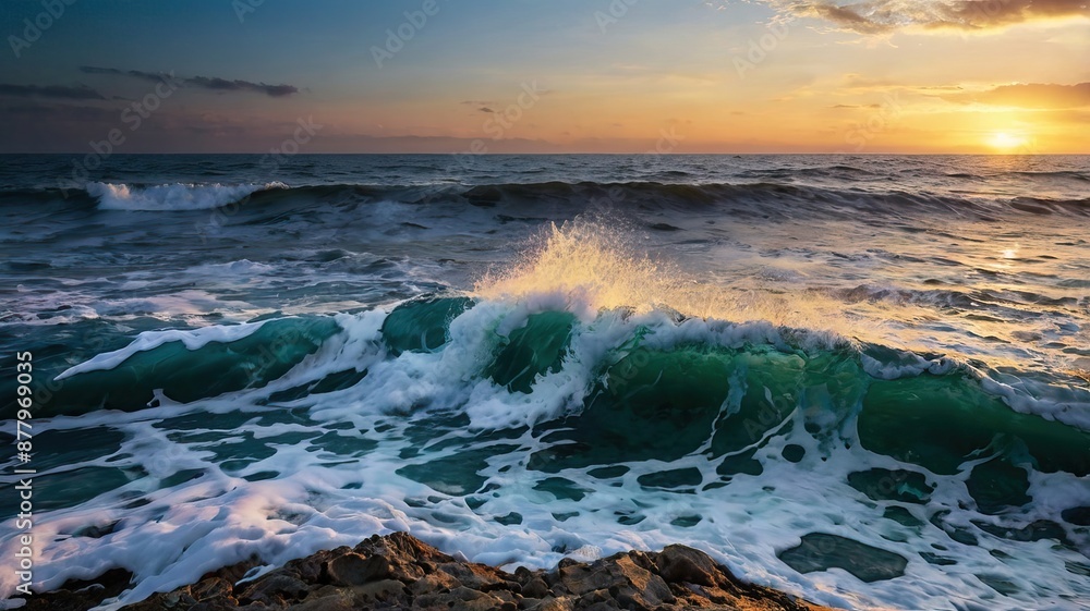 Obraz premium sunset over the sea