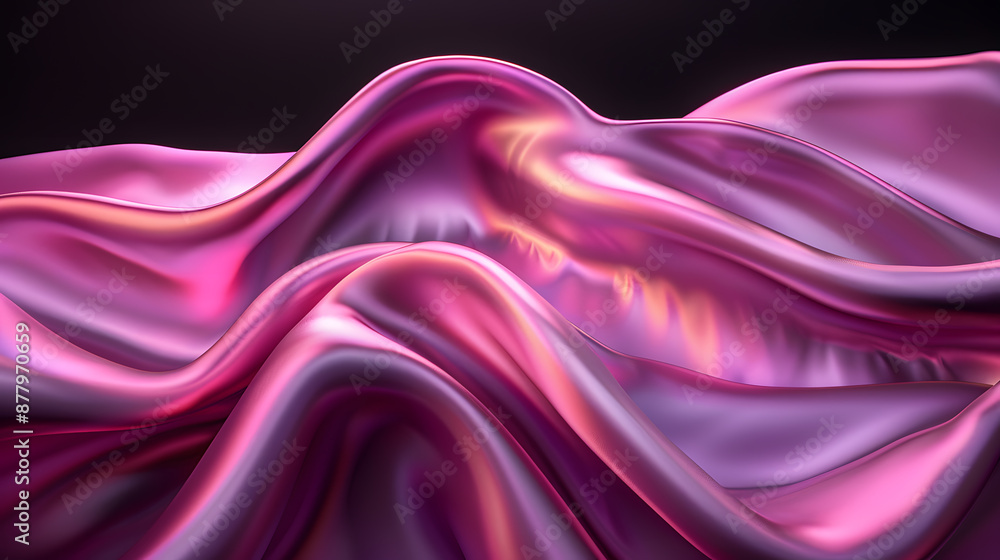 Obraz premium Background with flowing cloth. soft. Product presentation. luxury mockup 3d render advertisement copy space mockup. event jewellery