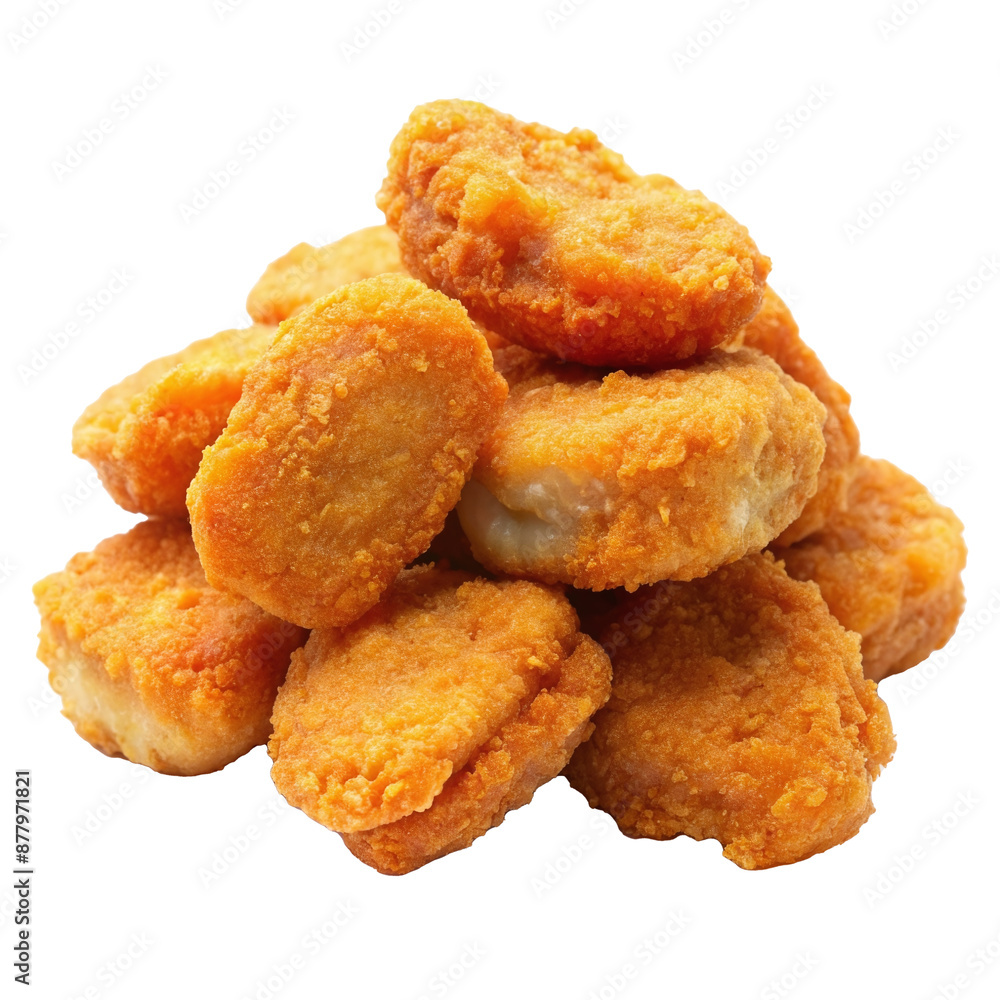 Chicken Nuggets on isolated white background. cut out. PNG Chicken Nuggets on isolated white background. cut out. PNG