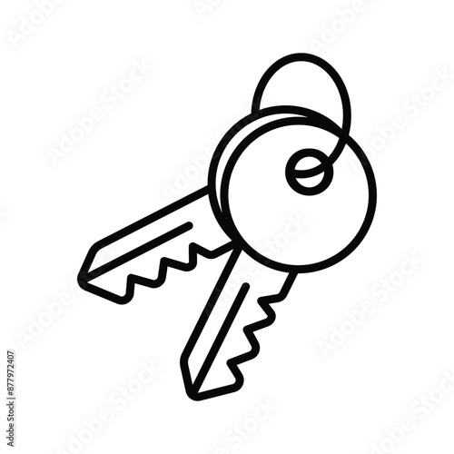A depiction of keys, often representing access, security, or ownership