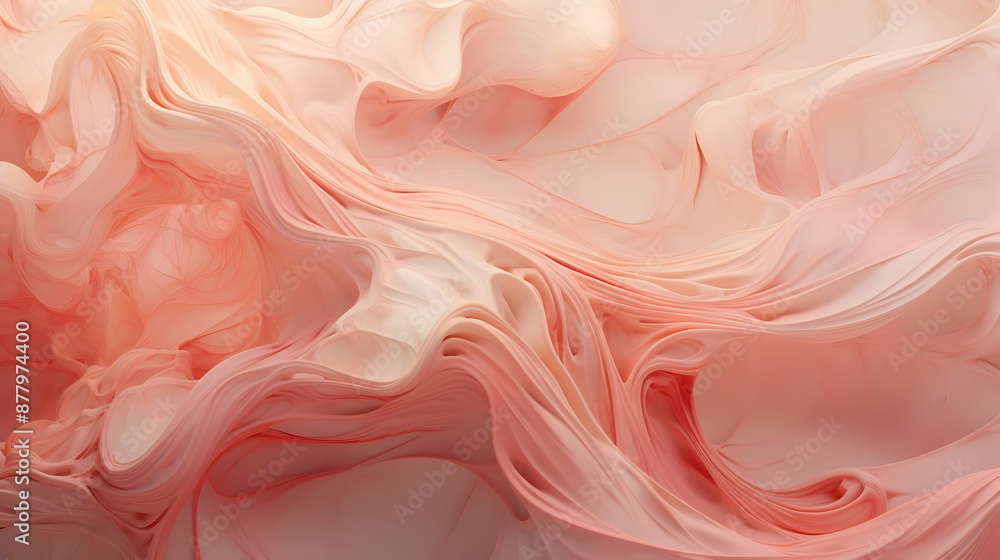 Abstract 3D Pink Swirls Background Abstract 3D Pink Swirls Background