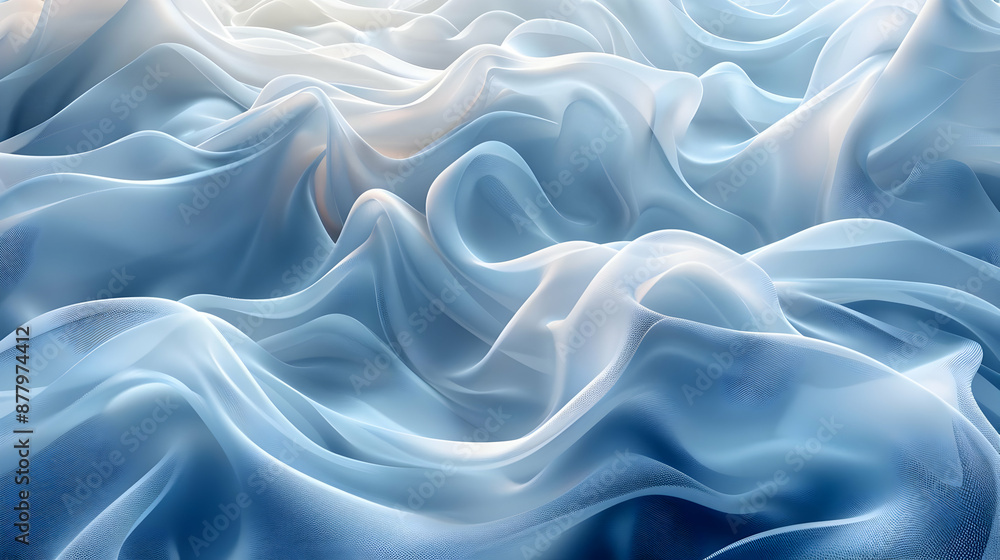 Abstract Blue Fabric Texture Background Abstract Blue Fabric Texture Background
