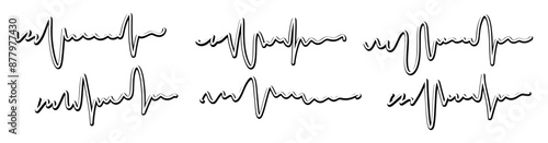 Heart Beat. Waveform.