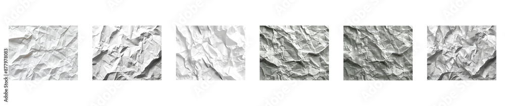 set of White Paper Texture background overlay effect on transparent. Crumpled translucent white paper abstract shape background with space for text set of White Paper Texture background overlay effect on transparent. Crumpled translucent white paper abstract shape background with space for text
