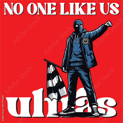 Football Fans Fanatic Ultras Hooligans vector