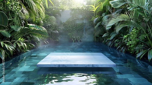 Enchanted Tropical Oasis: Serenity in the Lush Jungle podium photo