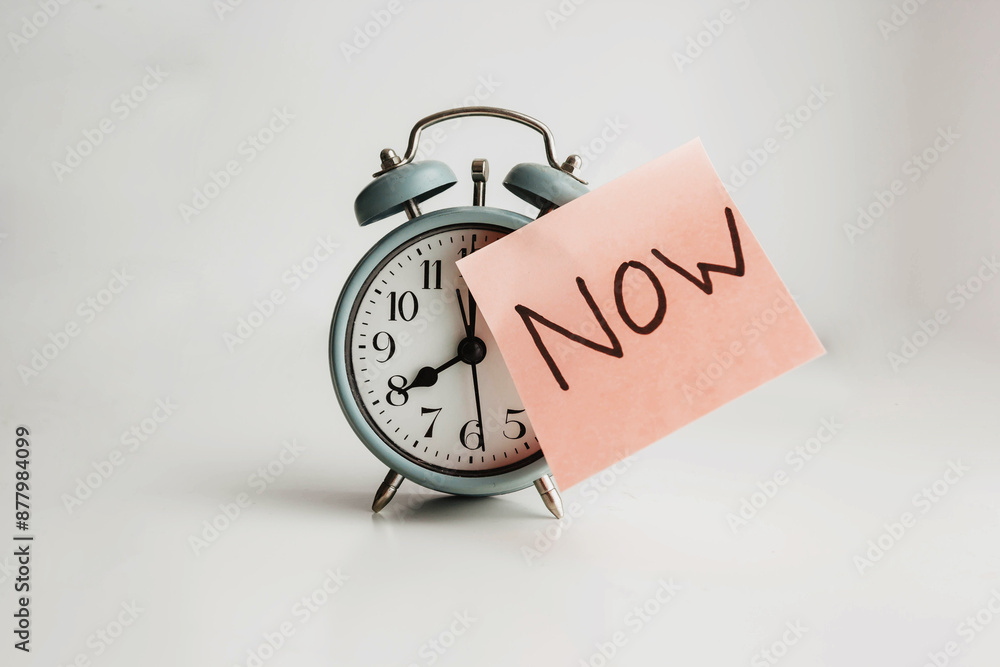 Now. Vintage Alarm Clock with 