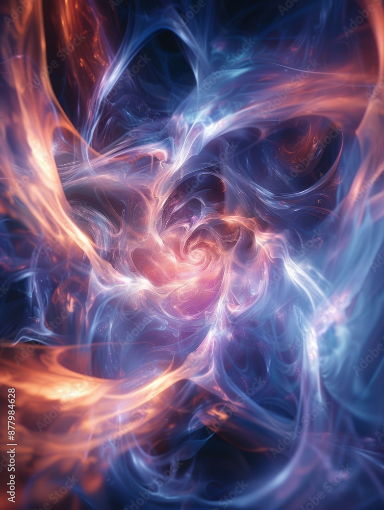 Fototapeta premium Abstract painting with vibrant colors. AI.
