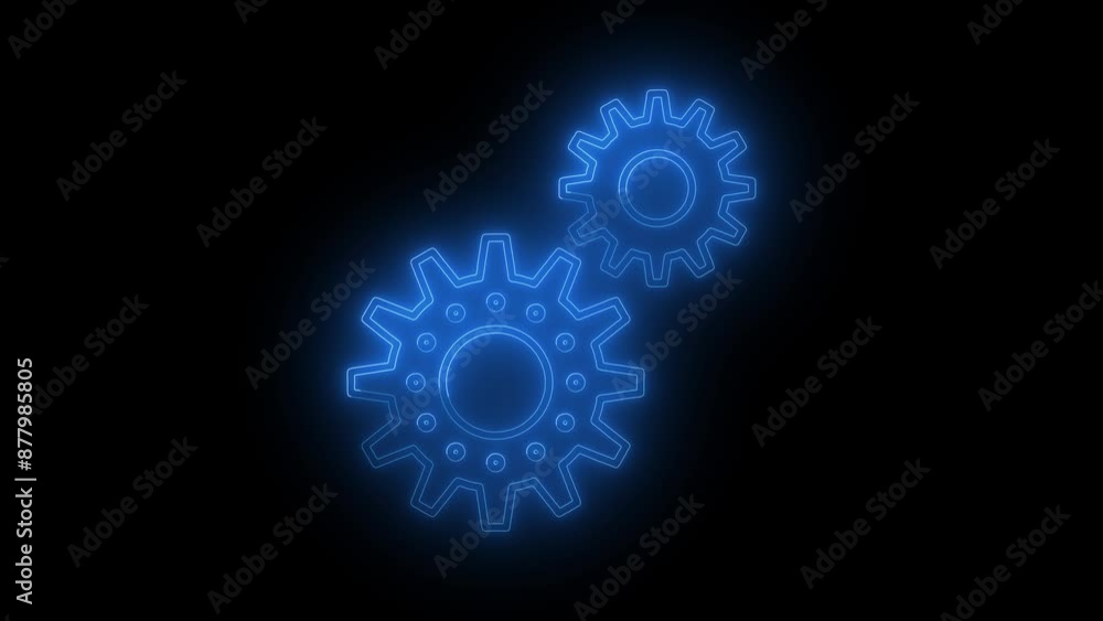 Gears vector icon. Settings symbol. Gears vector icon. Settings symbol.