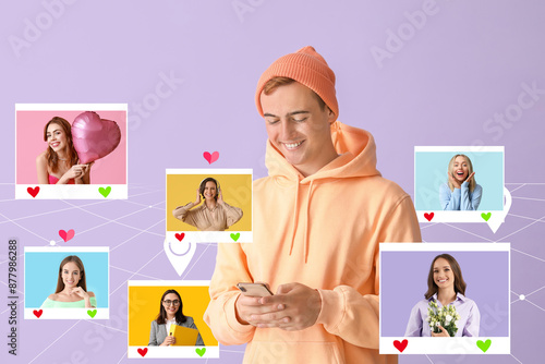 Young guy in stylish hoodie...