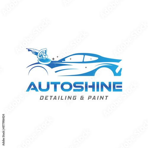 Illustration vector graphic of auto detailing servis logo design template