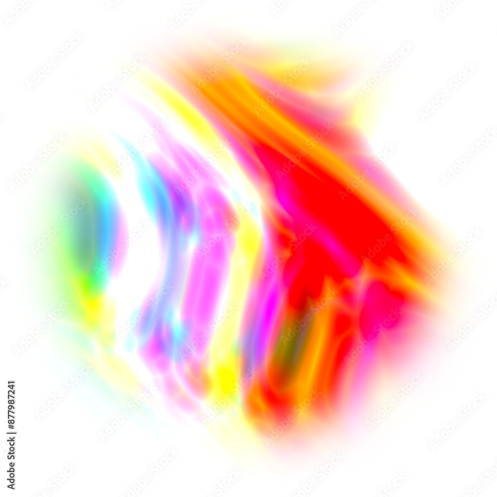 Obraz premium Circle Holographic light Shape