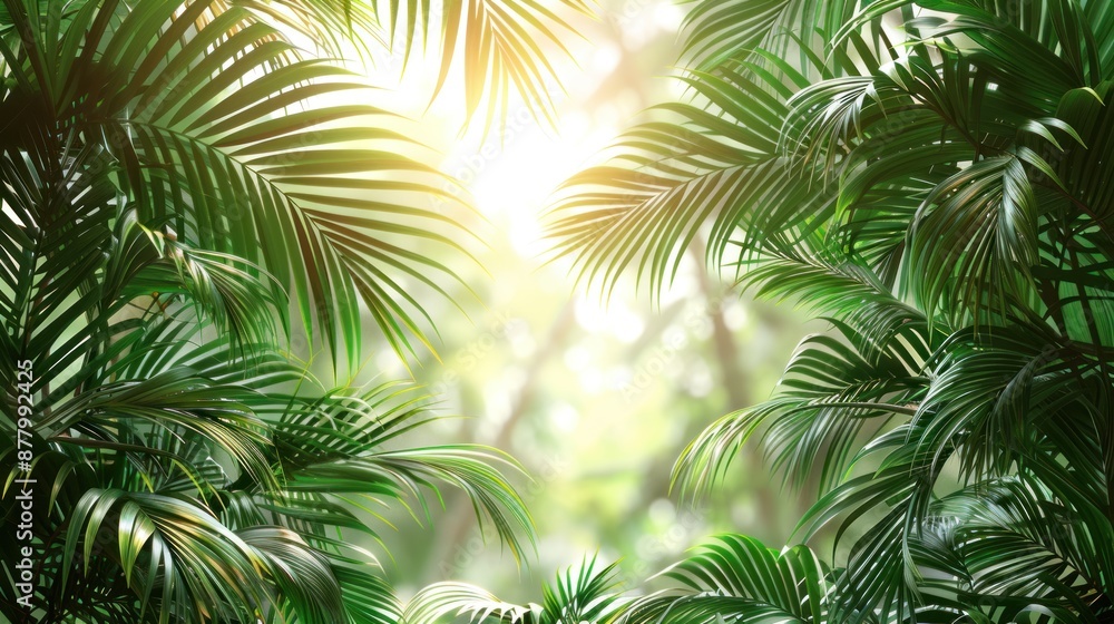 Palm Leaves in Sunlight Palm Leaves in Sunlight