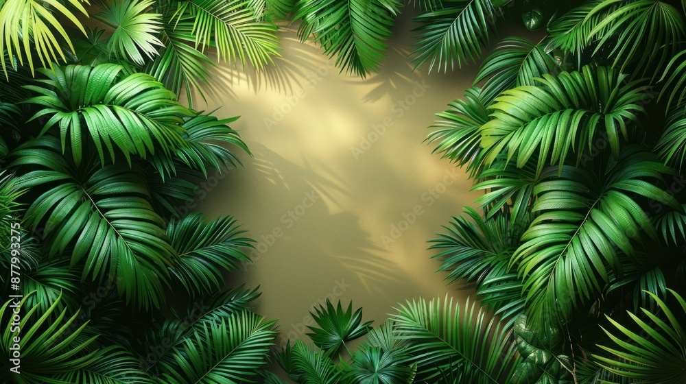 Tropical Foliage Frame Tropical Foliage Frame