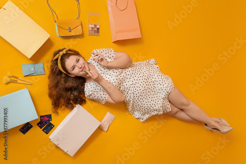 Beautiful young woman with ...