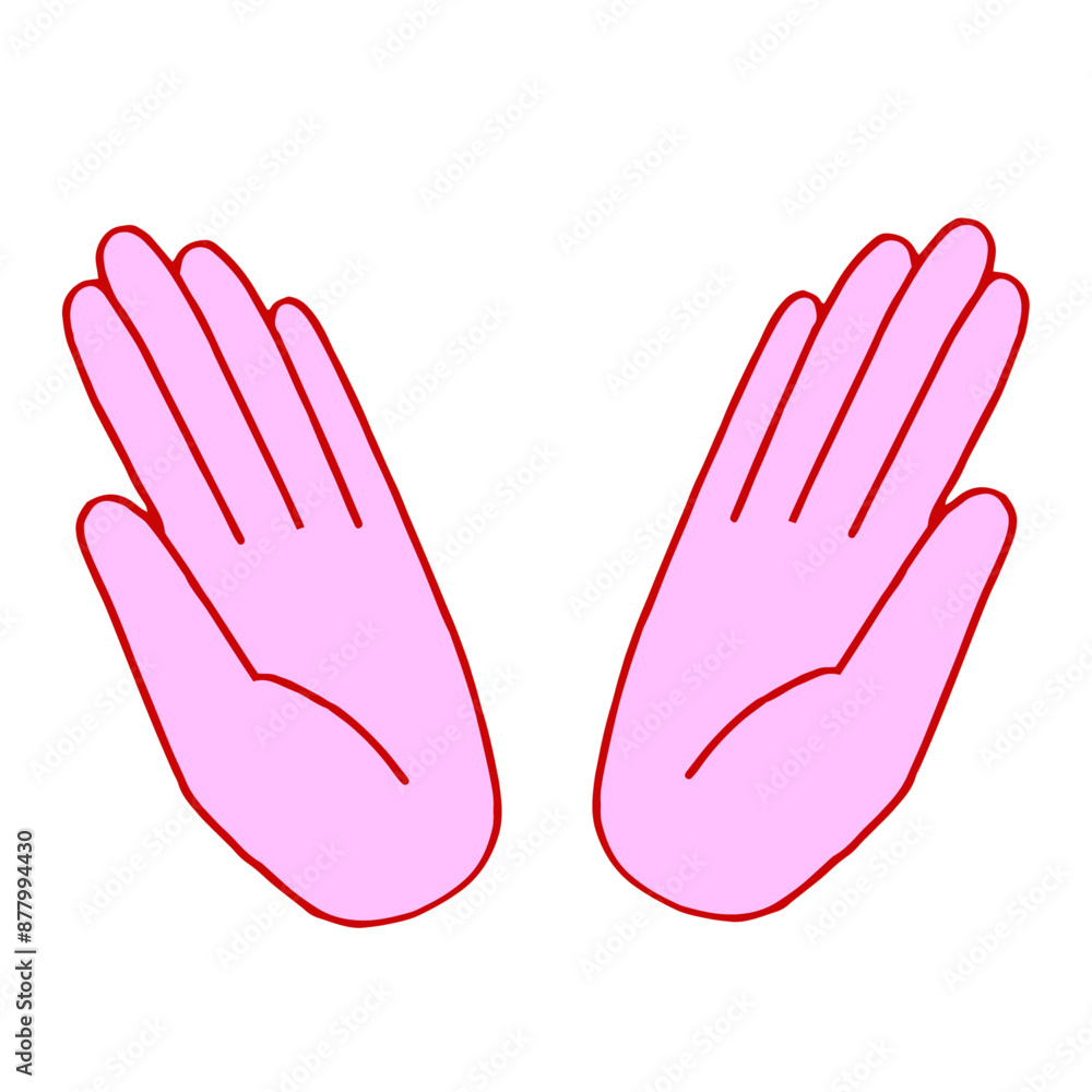 Fototapeta premium Hand shape vector with the gesture 'I suggest'