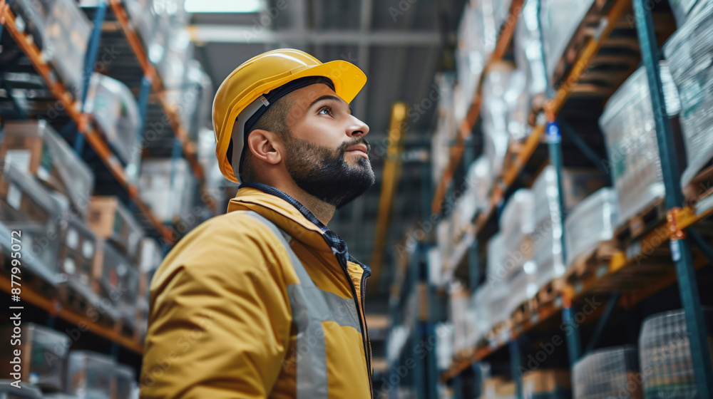 Manager coordinating logistics with warehouse team Manager coordinating logistics with warehouse team