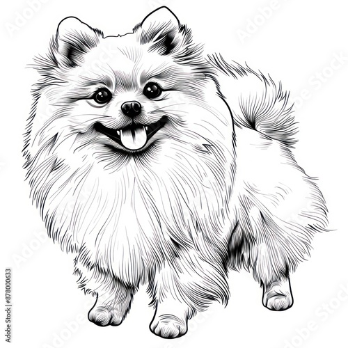 Pomeranian Coloring Pages