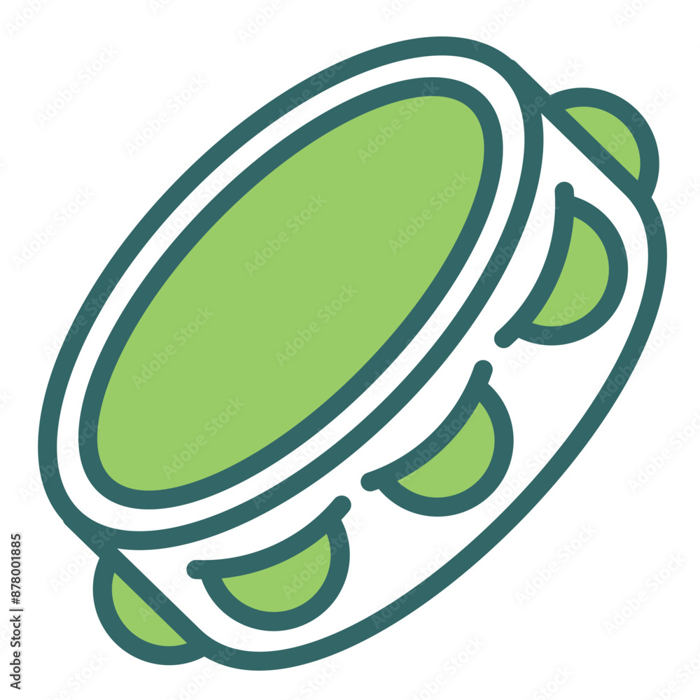 Fototapeta premium Tambourine Icon