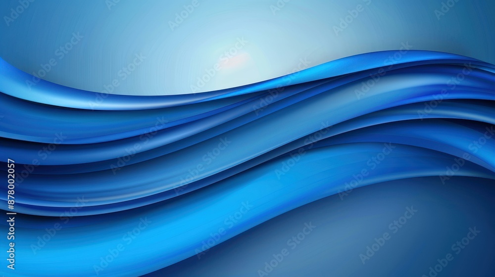 Fototapeta premium Vibrant blue abstract background with copy space in vector format for versatile design use.