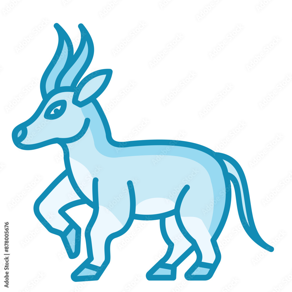 Fototapeta premium Antelope Icon