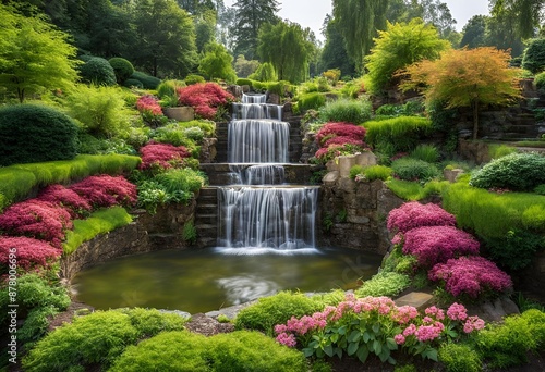 waterfall in the park
