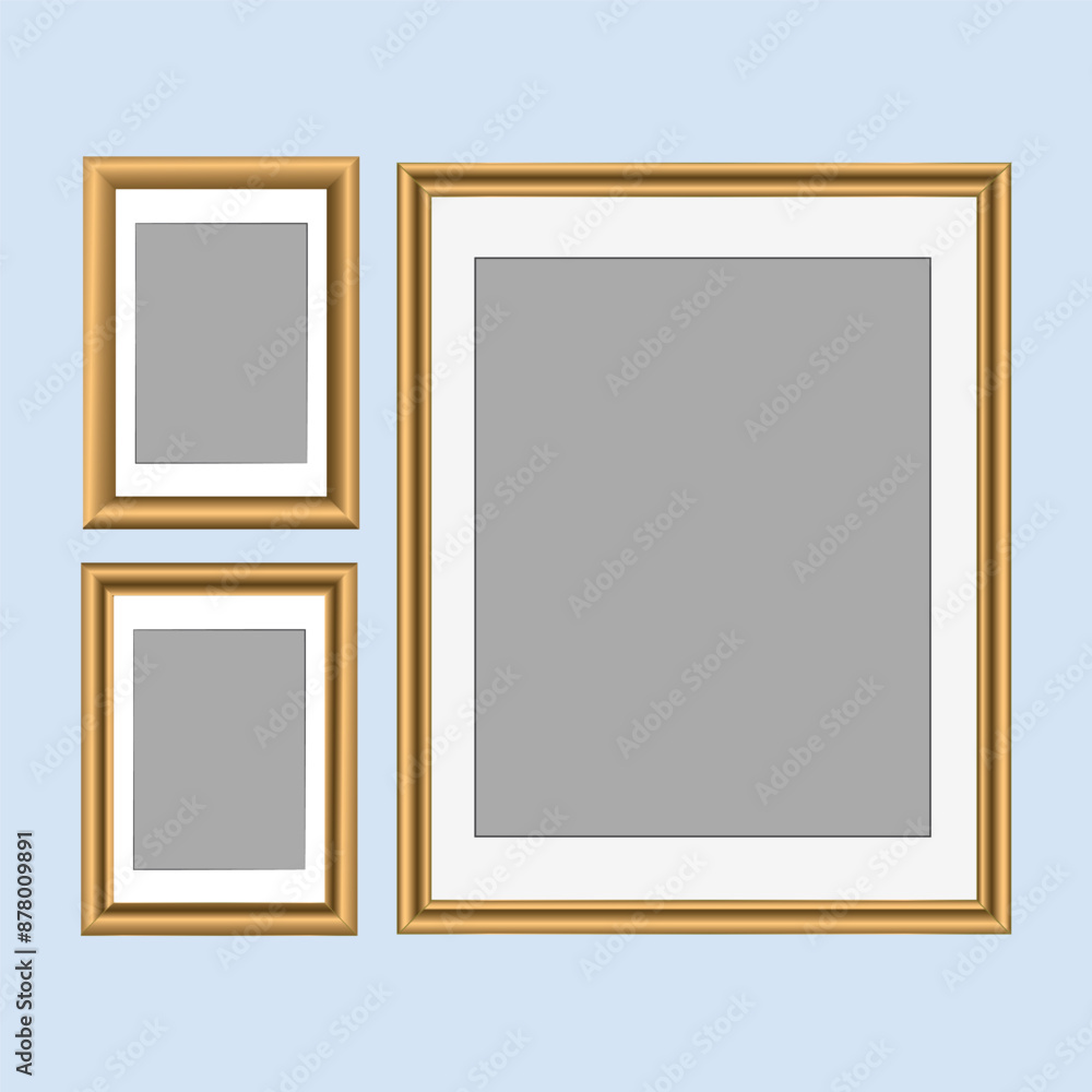 Realistic picture frames. Photo frames vector Realistic picture frames. Photo frames vector