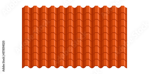 Roof pattern. Roof tile vector.