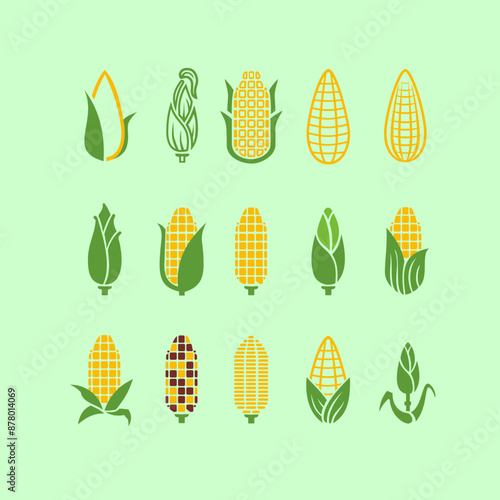 set of corn cobs