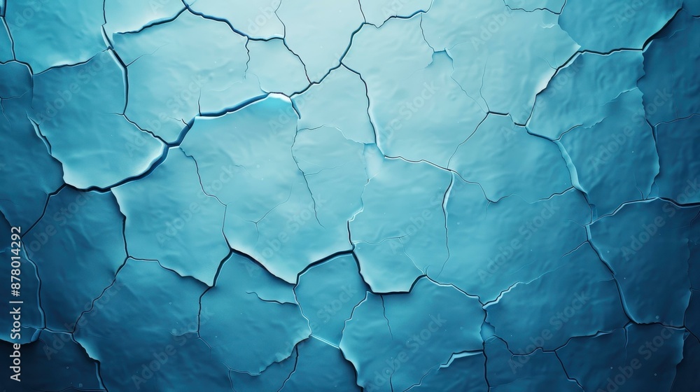 custom made wallpaper toronto digitalCaptivating image of an abstract ice background, featuring a blue backdrop with intricate cracks on its surface.