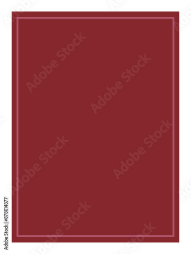 Free Download White frame red background for cards. Template for New Year and Christmas. Vector flat illustration. Minimalistic modern background for design elements. Bright winter background with place for text. - GFXLoad