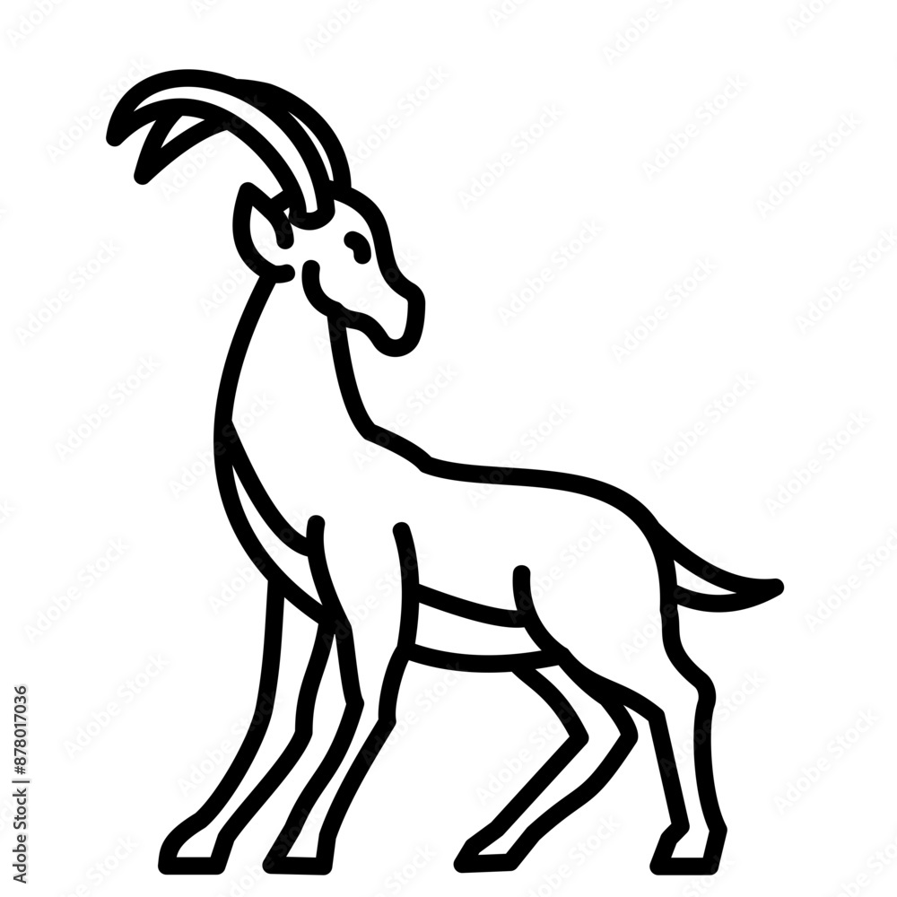 Fototapeta premium Gazelle Icon