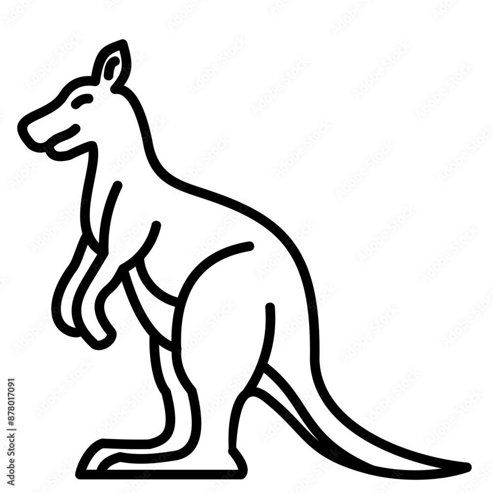 Fototapeta premium Kangaroo Icon