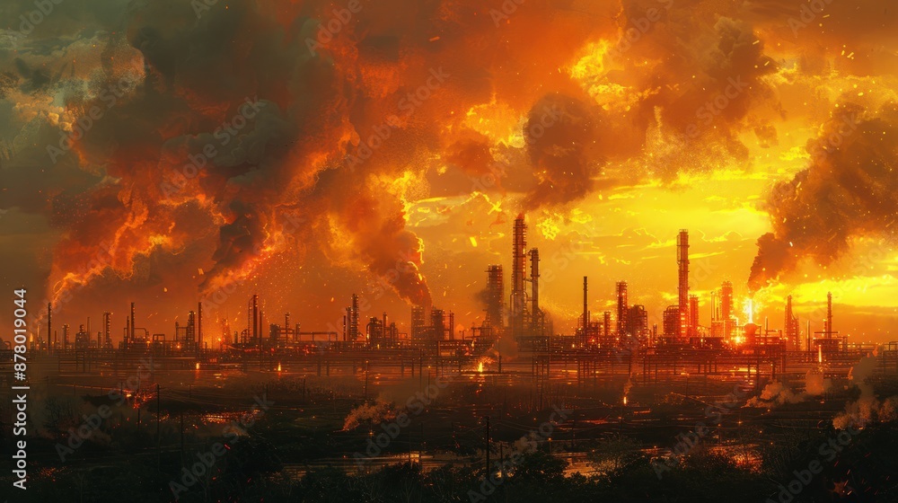 Apocalyptic Industrial Sunset Apocalyptic Industrial Sunset