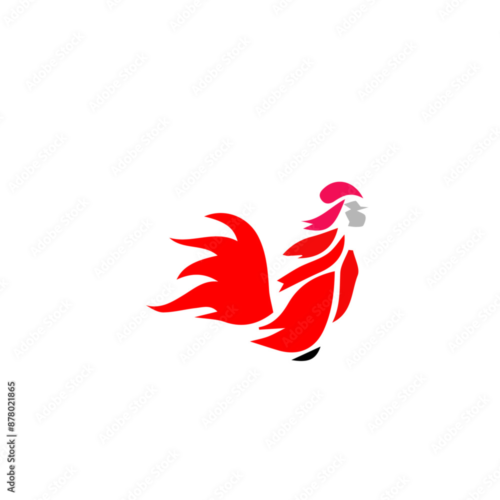 Fototapeta premium cock vector /cock template