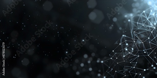 Geometric design Dark abstract low poly background with connecting dots and lines. Concept Geometric design, Dark abstract, Low poly background, Connecting dots, Lines