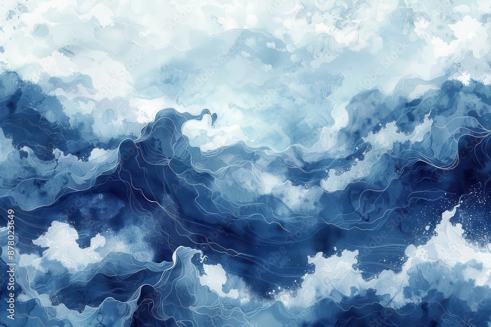 Neptune s Windy Day A scene of Neptune s strong winds whipping clouds across its blue surface Neptune s Windy Day A scene of Neptune s strong winds whipping clouds across its blue surface