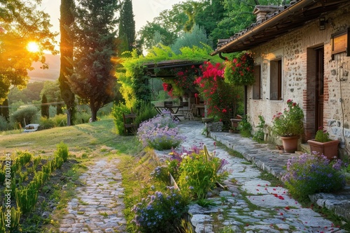 Rustic Countryside Cottage in Italy © Nikki AI
