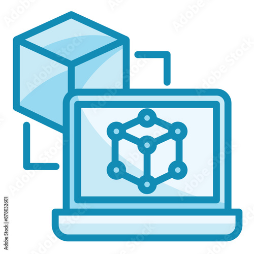 Digital Twin Icon