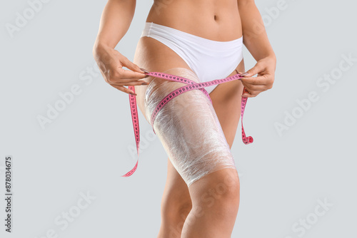Young woman with stretch fi...