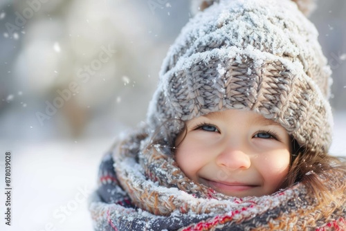 child in winter
