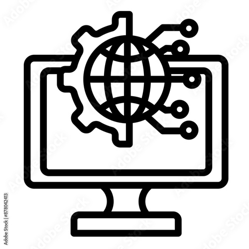 Digital Transformation Icon