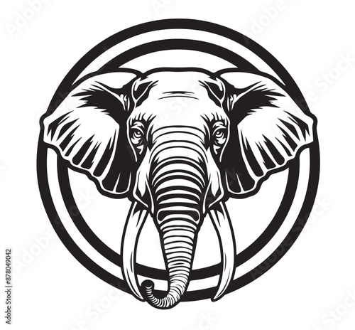 Wallpaper Mural Elephant sketch hand drawn Torontodigital.ca