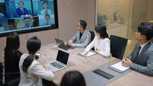 Confident business people having a meeting