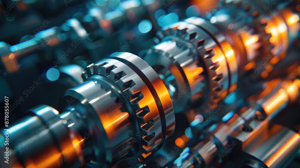 Close up of crankshaft with blank space for text Close up of crankshaft with blank space for text