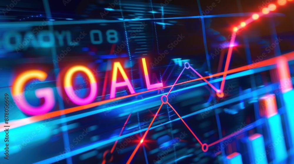 A vibrant digital representation of the word A vibrant digital representation of the word