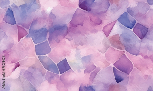 Abstract watercolor background, shades of lavender, pattern 
