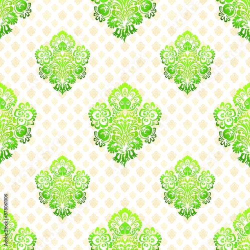 Thai style patterns,patterns description of seamless Thai art