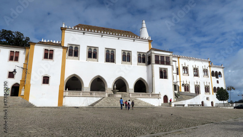 Sintra, Portugal. Palácio Nacional de Sintra was one of the Royal Palaces and today it is owned by the Portuguese State , which uses it for tourist and cultural purposes.