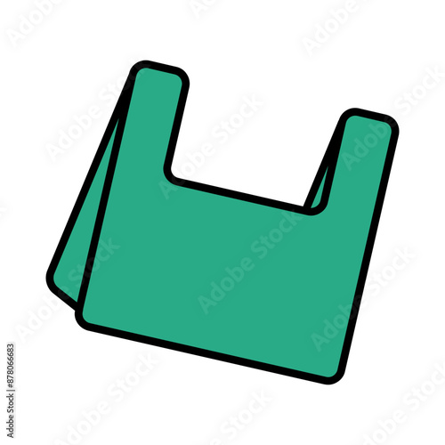 Plastic bag icon. Shopping, environmental issue, waste, pollution, reusable, single-use plastic, grocery, sustainability, disposal, ban, eco-friendly, consumerism, plastic bag, waste, environmental
